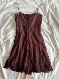 Image 3 of Vintage Y2K Kookai silk fairy dress with knot bust detail 