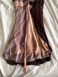 Image 5 of Vintage Y2K Kookai silk fairy dress with knot bust detail 