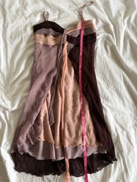 Image 10 of Vintage Y2K Kookai silk fairy dress with knot bust detail 