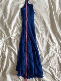 Image 7 of Vintage Y2K silk blue sequin bust fairy dress 