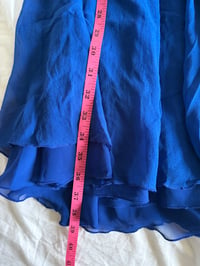 Image 8 of Vintage Y2K silk blue sequin bust fairy dress 