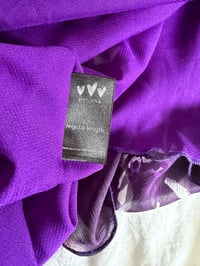 Image 5 of Vintage Y2K purple and animal print fairy tie back dress 