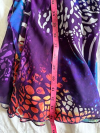 Image 10 of Vintage Y2K purple and animal print fairy tie back dress 