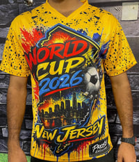 Image 3 of World Cup 2026 New Jersey Host City Soccer Jersey | Limited Edition NJ Fan Gear (Yellow)