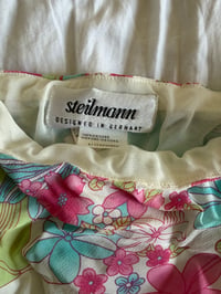 Image 3 of Vintage 1990s floral fairy midi skirt with green pink and blue