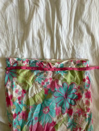 Image 4 of Vintage 1990s floral fairy midi skirt with green pink and blue