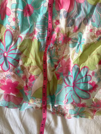 Image 6 of Vintage 1990s floral fairy midi skirt with green pink and blue
