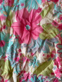 Image 7 of Vintage 1990s floral fairy midi skirt with green pink and blue
