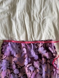 Image 3 of Vintage Y2K purple floral beaded fairy maxi skirt
