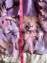 Image 4 of Vintage Y2K purple floral beaded fairy maxi skirt