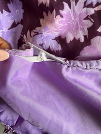 Image 6 of Vintage Y2K purple floral beaded fairy maxi skirt