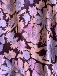 Image 8 of Vintage Y2K purple floral beaded fairy maxi skirt