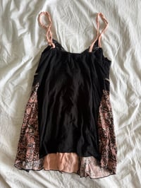 Image 4 of Vintage Y2K black and pink patchwork fairy cami 