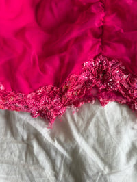 Image 4 of Vintage Y2K Aftershock hot pink beaded and sequin halter neck cami