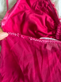 Image 7 of Vintage Y2K Aftershock hot pink beaded and sequin halter neck cami