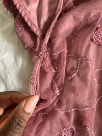 Image 7 of Vintage Y2K rare Pilot dusty pink beaded and sequin halter neck cami