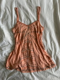 Image 1 of Vintage Y2K deadstock sequin and beaded mango colour cami 