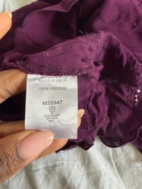 Image 5 of Vintage Y2K purple gothic whimsy sequin handkerchief hem cami 