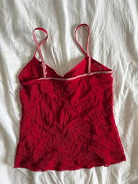Image 7 of Vintage Y2K red embroidered and sequin cami 