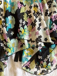 Image 5 of Vintage Y2K black floral handkerchief fairy hem cami with sequins 