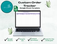 Image 1 of Custom Order Tracker