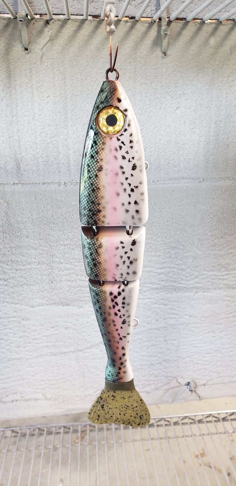 Image of 11 inch Extra Slow Sink. 5 ozs. Green Scale Dark Trout.