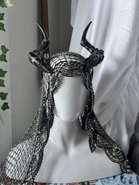 Image 1 of Soft Glitter coated succubus Horns | Filagree