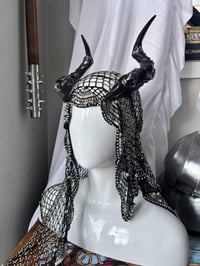 Image 2 of Soft Glitter coated succubus Horns | Filagree