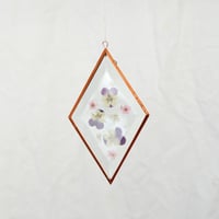 Image 1 of Pressed Flower Suncatcher - Violas