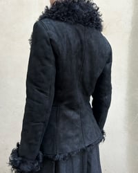 Image 4 of BLACK SHEEPSKIN LEATHER JACKET NO. 2