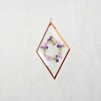 Image 1 of Pressed Flower Suncatcher - Queen Annes Lace
