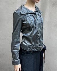 Image 2 of GREY SATIN JACKET 