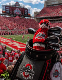 Image 2 of Ohio State custom Golf Club Cover hand knit College Football gift