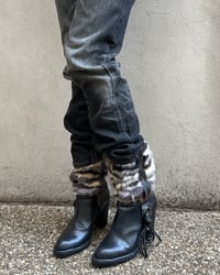 Image 2 of FUR AND LEATHER BOOTS