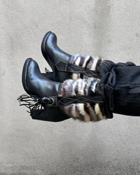 Image 1 of FUR AND LEATHER BOOTS