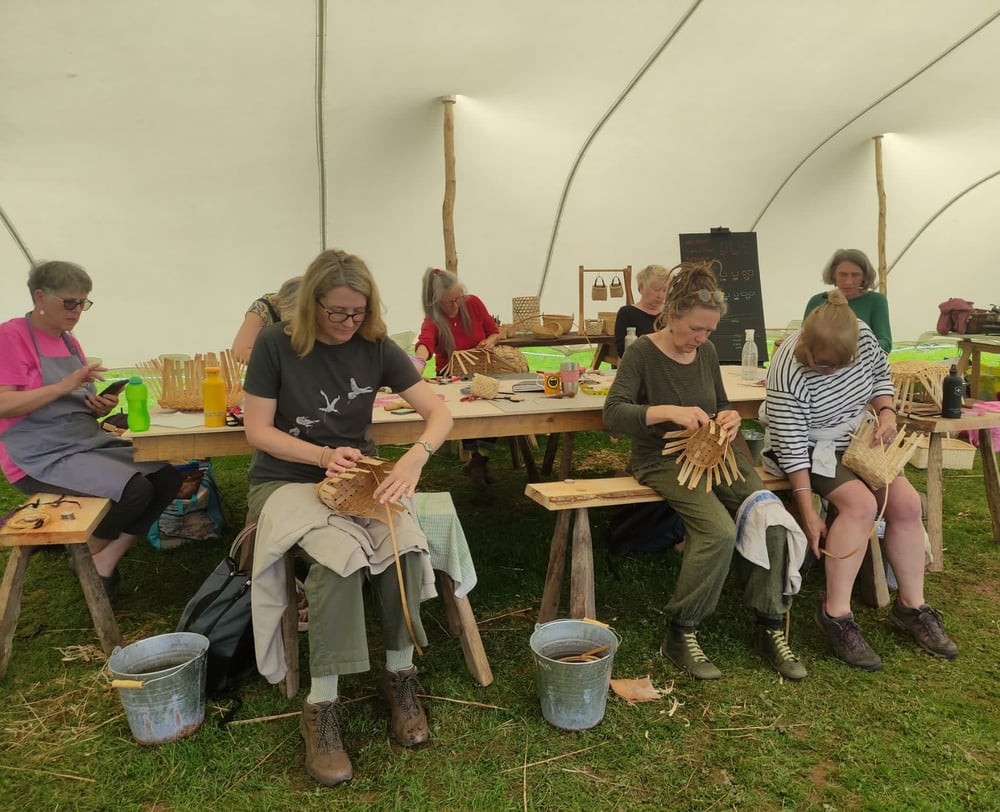 Image of One-day basketry course - Weave a wall basket or side bag
