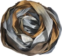 Image 1 of 10YD. HAUNTED FOREST HAND DYED SARI SILK RIBBON BY COLOR BURST SILK