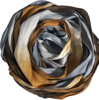 Image 5 of 10YD. HAUNTED FOREST HAND DYED SARI SILK RIBBON BY COLOR BURST SILK