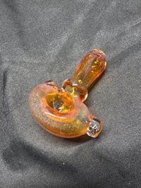 Image 1 of Dbl. Amber Purple Frit Spoon #066