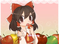 reimu's apple paradise print