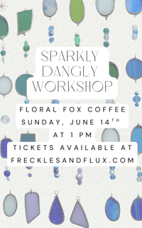 Sparkly Dangly Workshop on 6/14 ✨