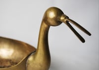 Image 1 of Mid Century Brass Duck