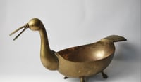 Image 4 of Mid Century Brass Duck