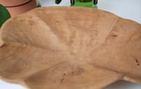 Image 8 of Vintage Mid Century Wood Shell Bowl