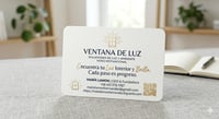 Tarjeta de motivación ventana de luz 
