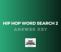 Hip Hop Word Search 2 [ANSWER KEY]
