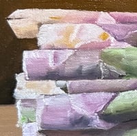 Image 2 of Asparagus - Original Oil Painting, 12” x 24”