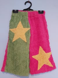 Kids Star pants - Pink/green with yellow stars