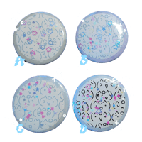 glitter kaomoji pin