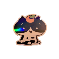 chub pyurin kaomoji sticker